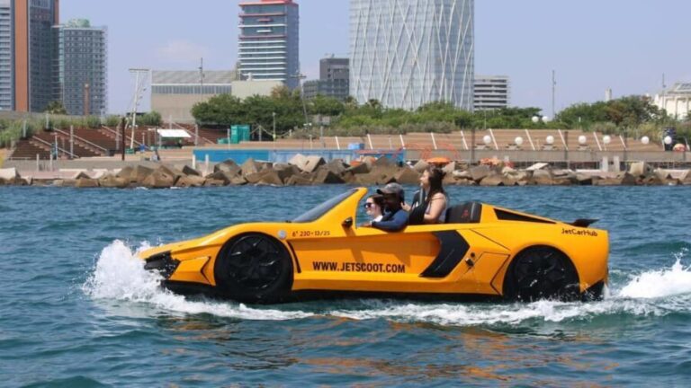 Jetcar: water car in Barcelona - FAQs