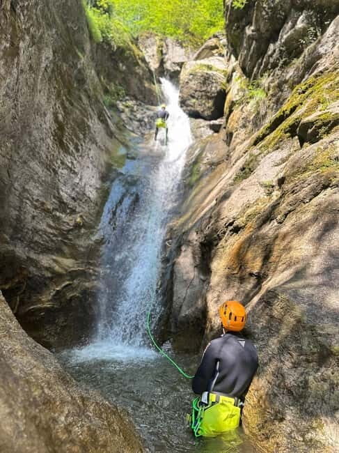 Kaprun: Canyoning, Rappeling in Grubbach - The Itinerary in Detail