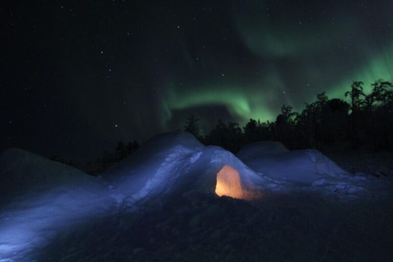 Kiruna: Build your own igloo overnight Tour - Morning Reflection and Return to Civilization