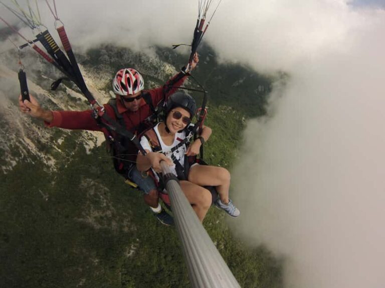 Kotor: Tandem Paragliding Flight with Photos & Videos - The Takeoff and Landing