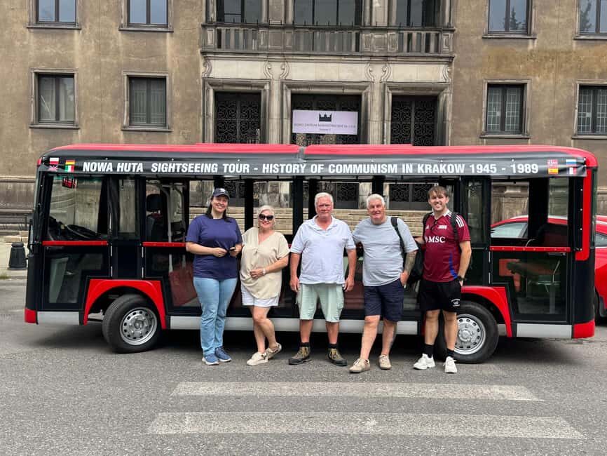 Krakow: Communist Tour City Sightseeing Nowa Huta E Golf Car - The Itinerary in Detail