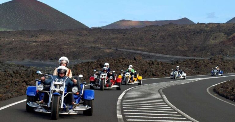 Lanzarote: three wheeler trike tour for three people - Price and Value