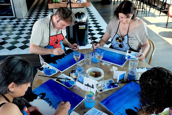 Learn to paint in Prague & sip some wine! - Group Size, Location, and Accessibility