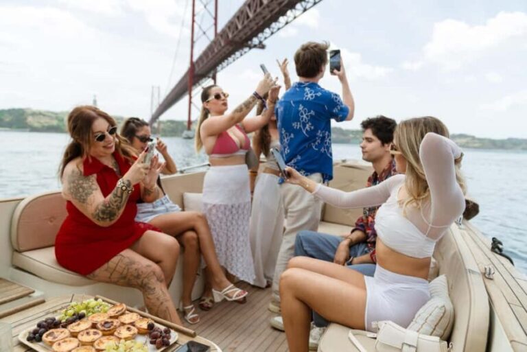 Lisbon Sunset Cruise  Pizza, Pastel de Nata & Open Bar - Who Will Love This Experience