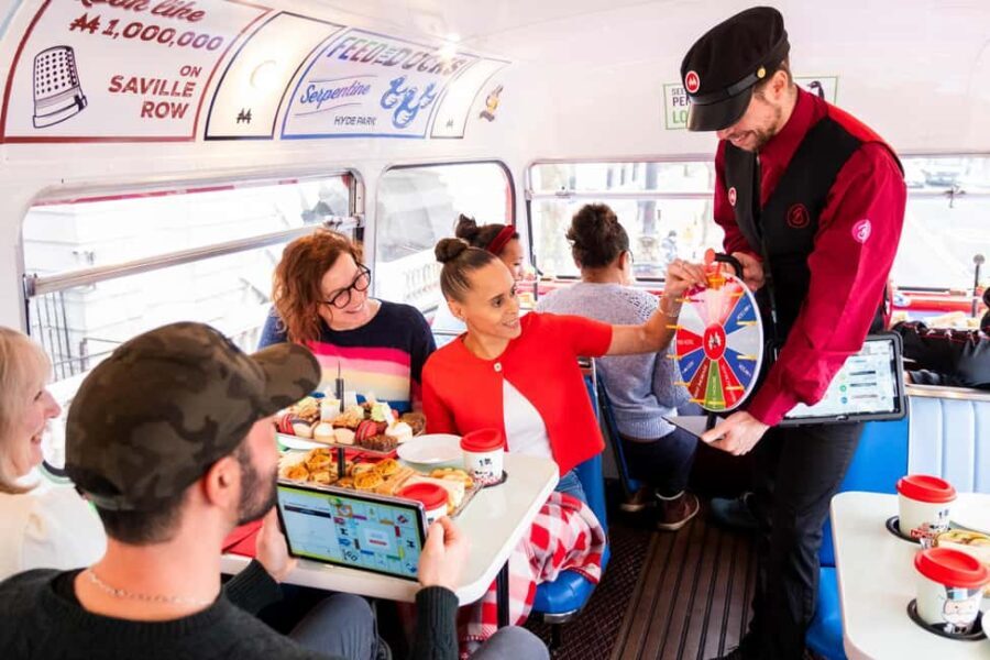London: MONOPOLY Afternoon Tea Tour Bus - The Experience Itself