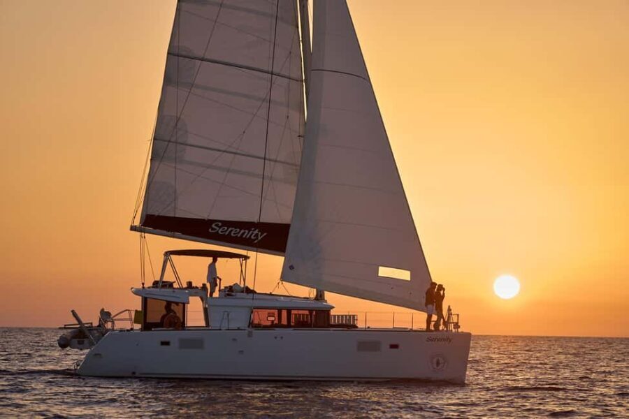 Luxury Catamaran Sunset Cruise with BBQ Fresh Fish & Drinks - Key Points