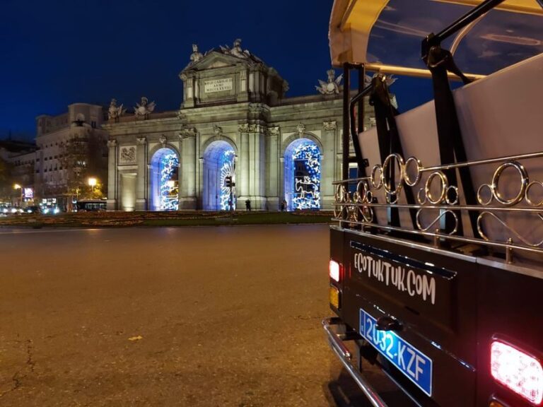 Madrid: Private Christmas Lights Tour by Eco Tuk-Tuk - The Experience – What You’ll Feel