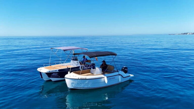 Malaga: 6-Seater Speedboat License-free Boat Rental - How the Itinerary Unfolds