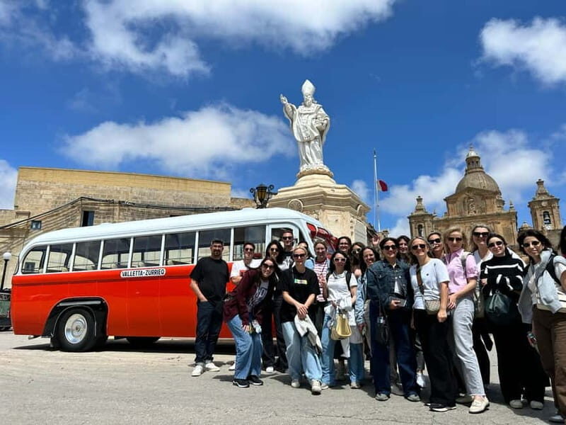 Malta: 5 hr Vintage Bus Tour - Mdina & Blue Grotto inc. food - What’s Included & What’s Not