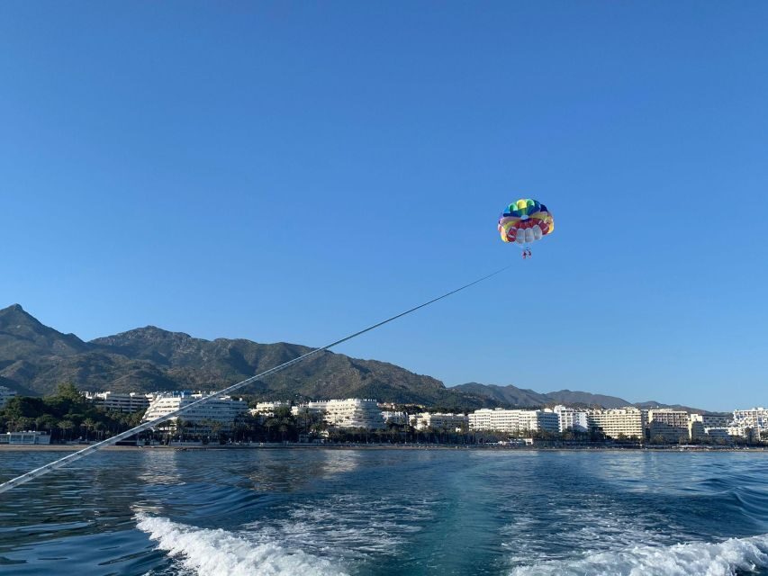 Marbella from the heights: Parasailing - The Authentic Traveler Experience