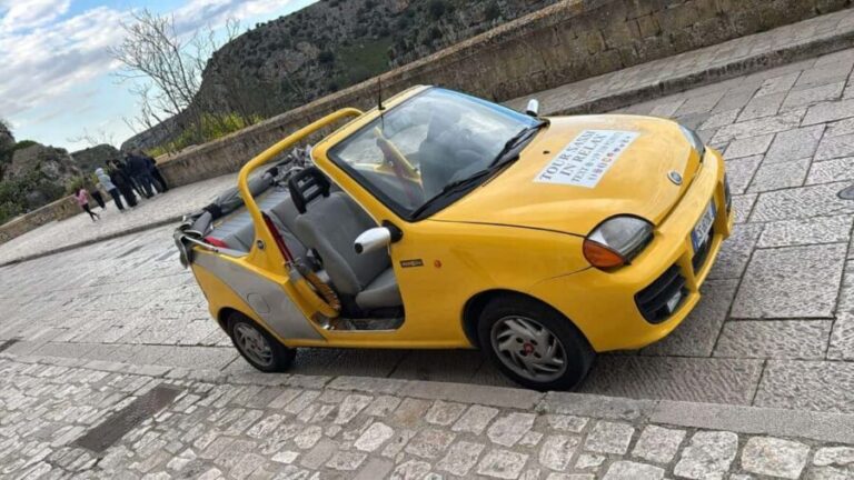 Matera: Relaxing tour of the Sassi with a Fiat 600 Cabriolet - Itinerary and Highlights