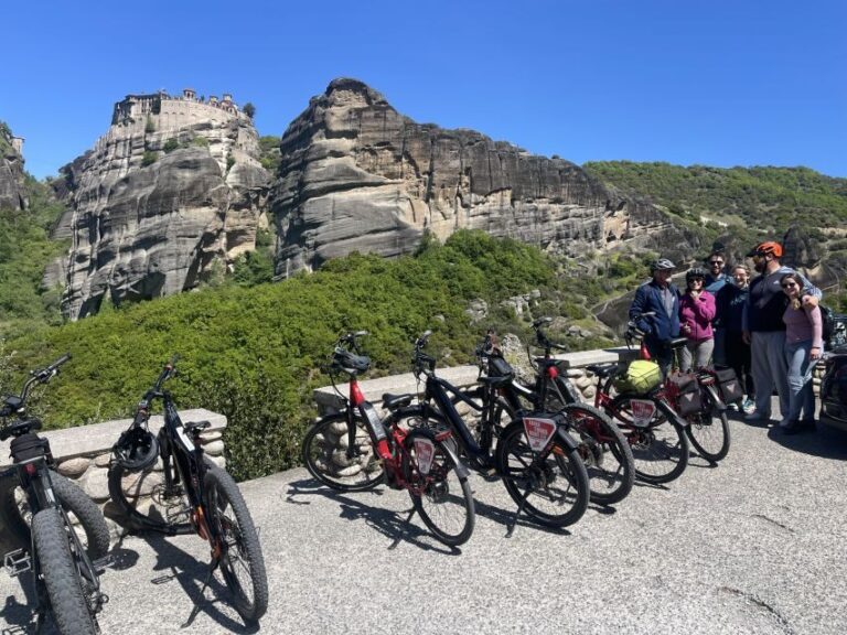 Meteora: E-Bike Epic Sunset Tour With Local Guide & Drink - The Itinerary Breakdown
