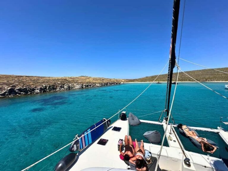 Mykonos Cruise: Prosecco, BBQ, Sailing Demo & Delos Stop - Exploring Delos: History Meets Leisure