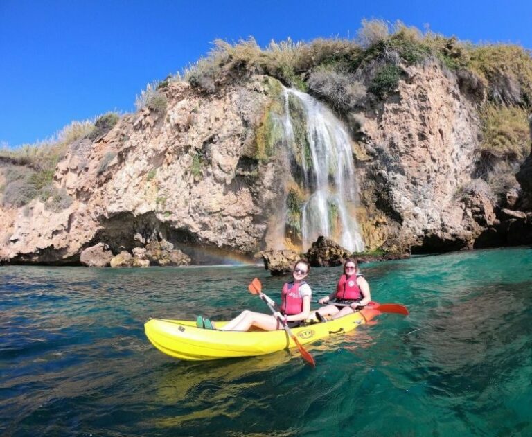 Nerja: Guided Kayak Tour Nerja Cliffs and Maro Waterfall - The Itinerary in Detail