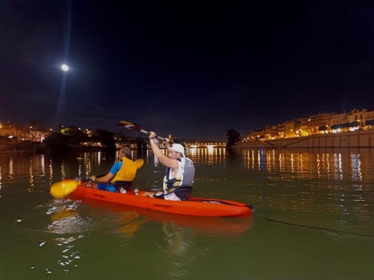 Night Kayak: Historic Seville, Triana and La Cartuja - The Landmarks and Stops: What You’ll See and Do