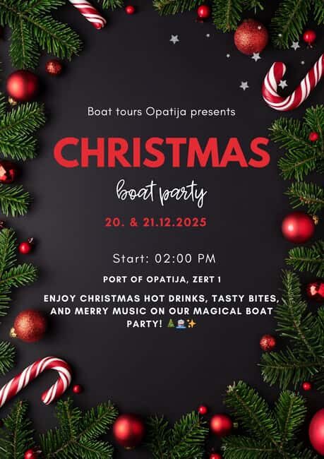 Opatija Christmas Cruise with Mulled Wine and Snacks - A Christmas Cruise with a View