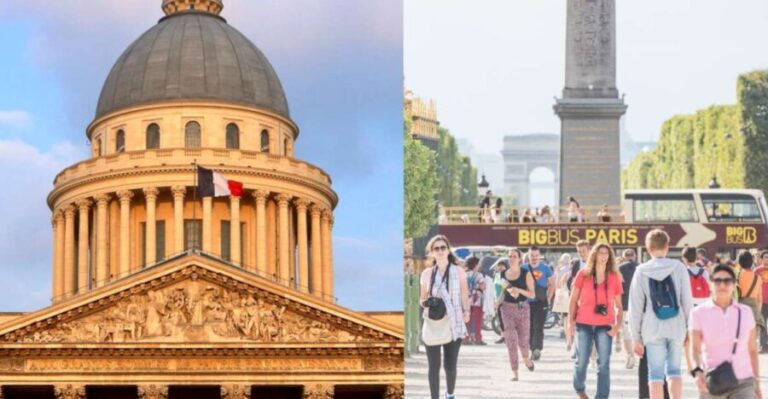 Paris: Big Bus Hop-on Hop-off Tour and Pantheon entrance - Breaking Down the Itinerary and Stops