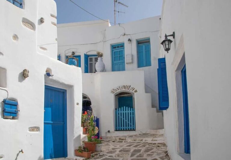 Paros: Lefkes, Naousa, Fishing Village Tour with Pie Tasting - Exploring Lefkes: The Heart of Paros Mountain Villages