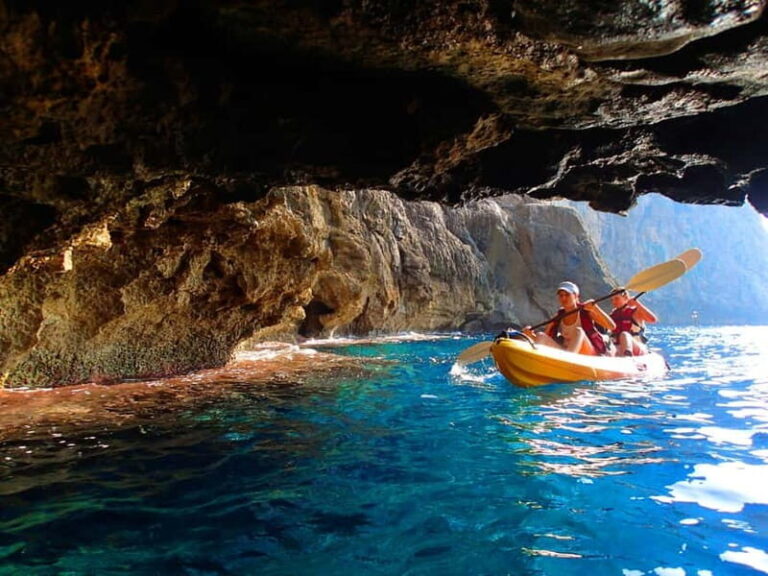 Pollença: Kayak Discovery  Snorkeling and Caves - The Realities: Pros and Cons