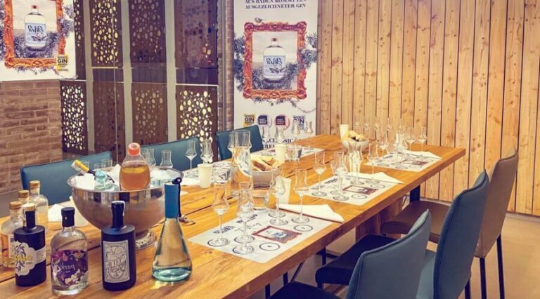 Premium gin tasting: production, variety and tasting - The Setting and Practicalities