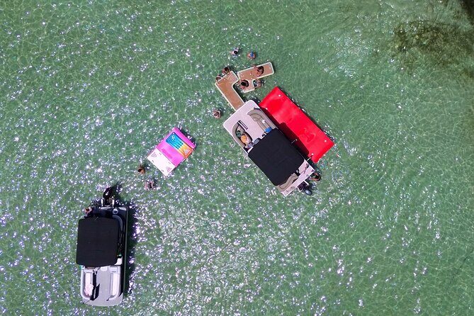 Private Crab Island Pontoon Charter with Bote Hangout Floats! - How the Experience Feels in Practice
