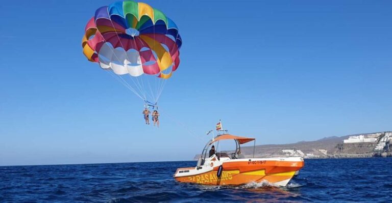 Puerto Rico de Gran Canaria : Parasailing - The Views and the Atmosphere