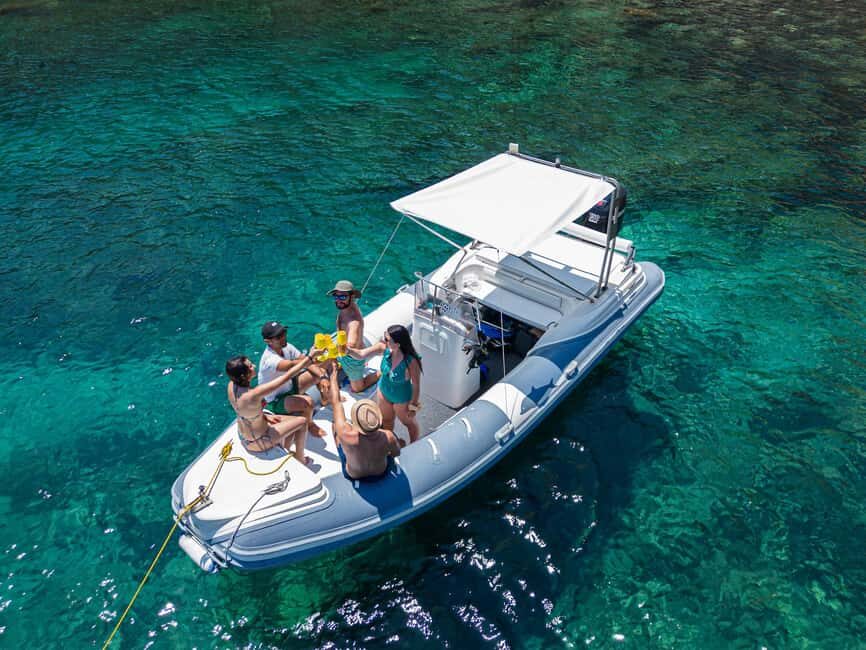 Pula and Chia seen from the sea: boat tour with skipper and snorkeling - The Itinerary in Detail