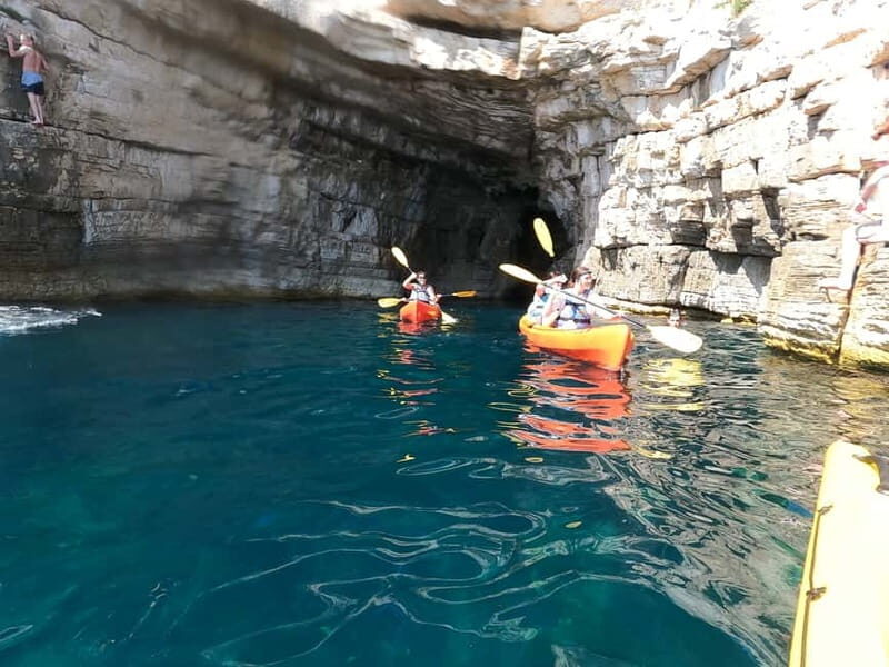 Pula:Kayak Tour-Cliff jumping,snorkeling&free GoPro pictures - The Experience Loved by Many