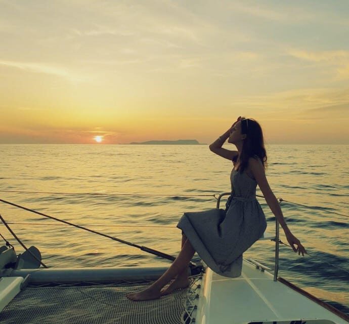 Rethymno: Sunset Catamaran Cruise with Wine and Snacks - The Stops and What They Offer