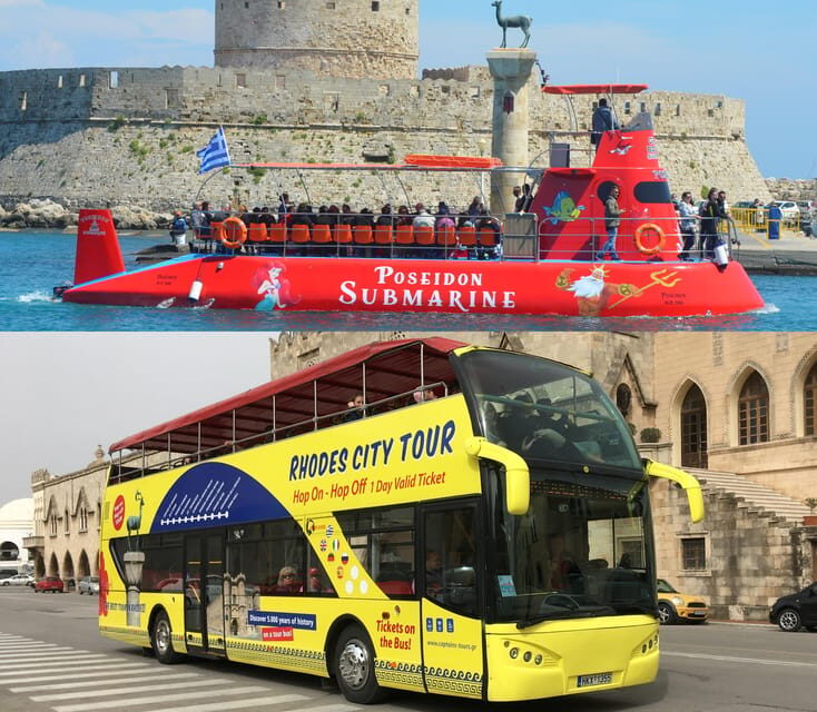 Rhodes: Combo Ticket - Hop On Hop Off Bus & Submarine Cruise - Real Traveler Insights