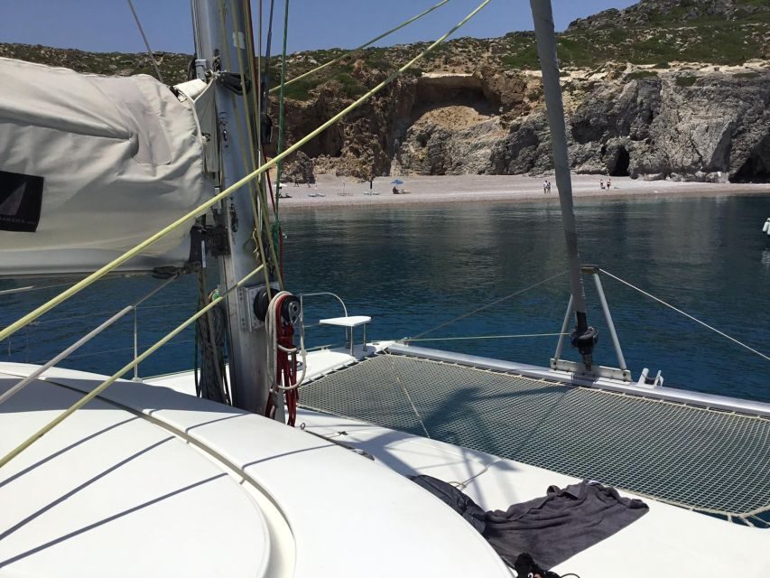 Rhodes: Sailing Catamaran Day Cruise with food and drinks - The Itinerary: A Day of Swimming, Sun, and Food