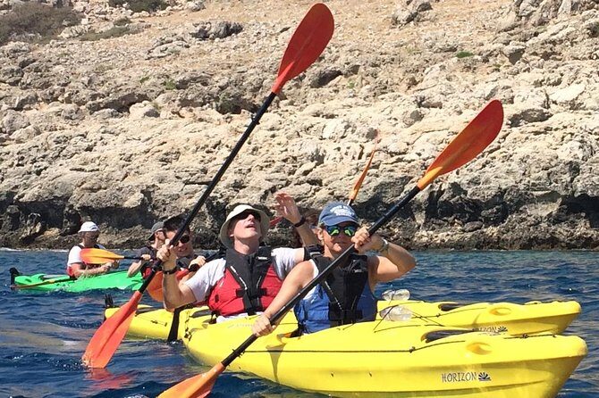 Rhodes Sea Kayaking Adventure small groups incl.Transfer & snack - Authentic Traveler Experiences