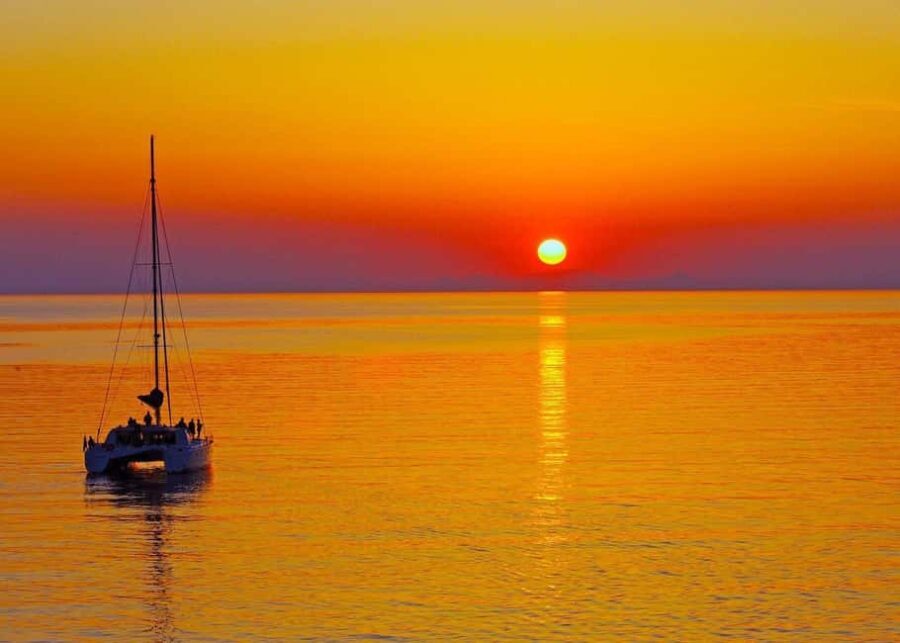 Rhodes: Sunset Catamaran Cruise with Dinner, Drinks & Swim - The Itinerary Breakdown