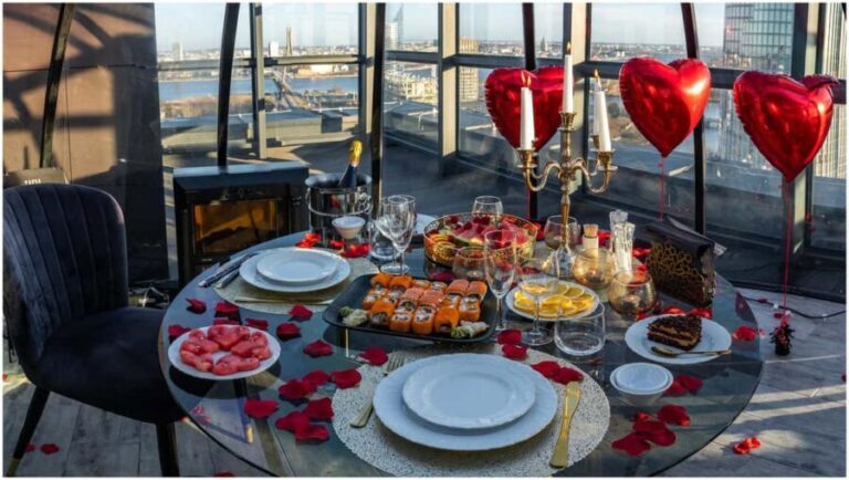 Riga: 23rd Floor Igloo Dome Rental - The View and Atmosphere