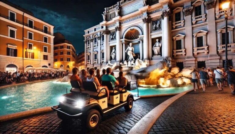 Roma: Golf Cart Night Pick up Tour - The Experience & Atmosphere