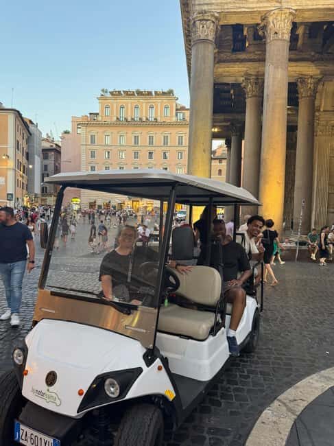 Rome: 3-Hour Private Golf Cart Tour with Culinary Tasting Included - The Itinerary in Detail