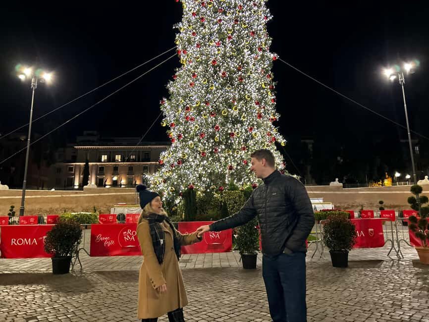 Rome: Christmas in Rome Illuminated Night Tour in Golf Cart - What’s Included and How It Works