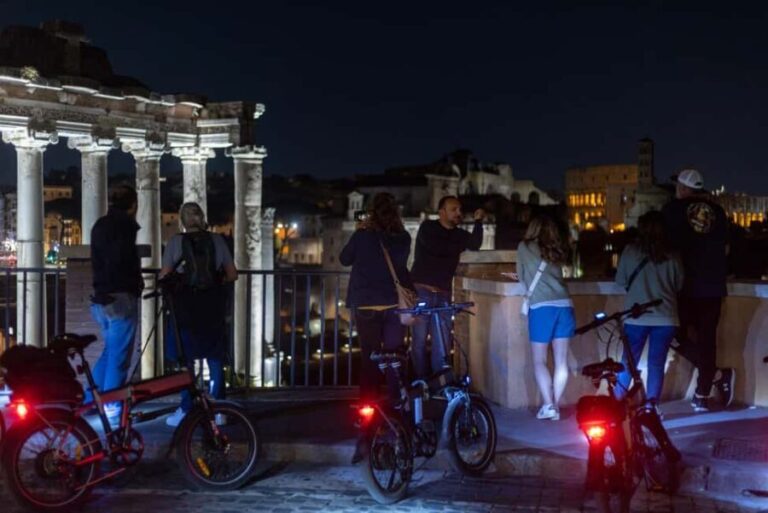 Rome: E-Bike Night Tour with Food & Wine Option - Is It Worth the Price?
