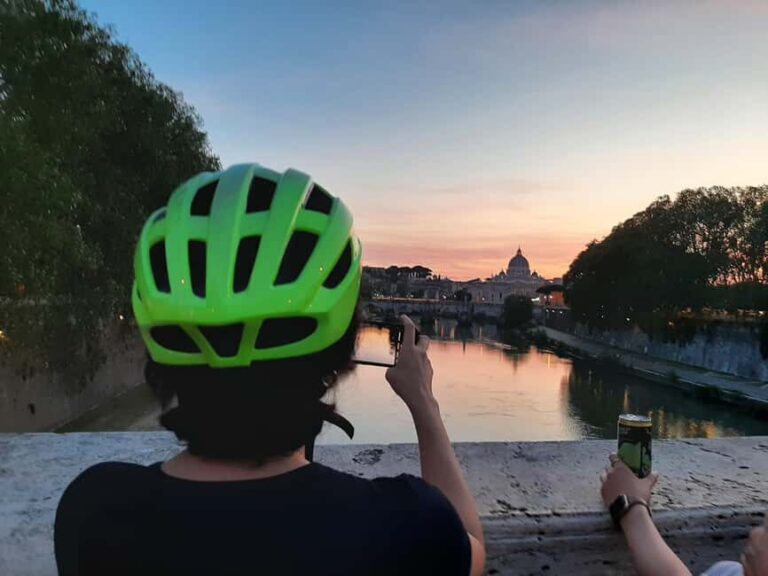 Rome: E-Bike Sunset Tour with Pizza Option - The Itinerary in Detail