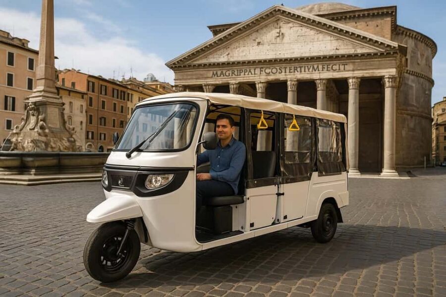 Rome: Electric Tuk Tuk (night) withphotography services - The Itinerary in Detail