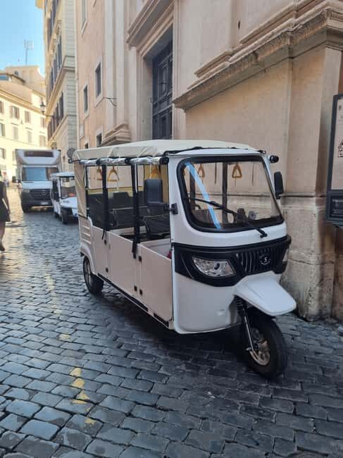 Rome: Electric Tuk-Tuk photo experience with driver - The Balance of Pros and Cons
