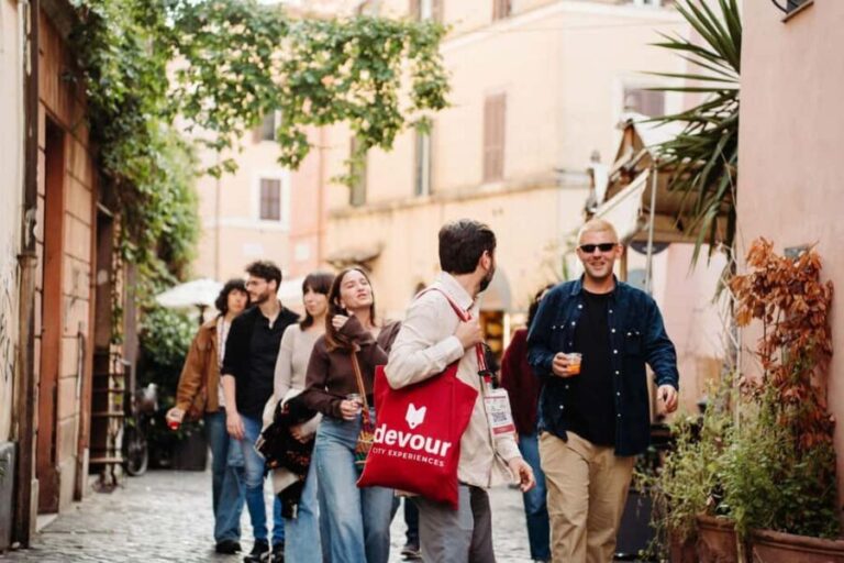 Rome Food Tour: Trastevere Aperitivo, Wine & Pasta Dinner - Detailed Breakdown of Stops and Experience