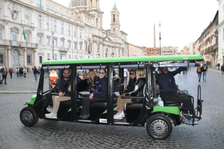 Rome: Golf Cart Tour with Artisanal Gelato Tasting - The Practicalities: What’s Included and What’s Not
