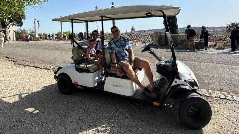 Rome: Golf Cart Tour with Professional Photoshoot - The Route Breakdown