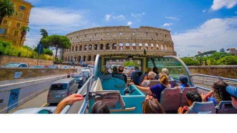 Rome: Hop-on Hop-off Bus and Colosseum, Ancient Rome Tour - Who Is This Tour Best For?