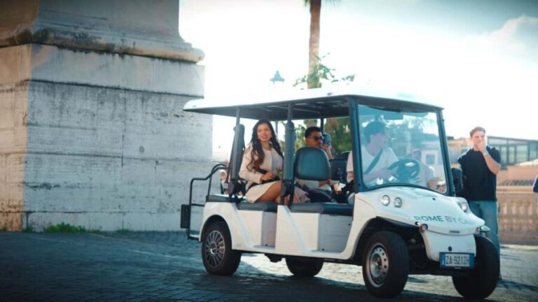 Rome in Comfort: 3-Hour Private Golf Cart Tour with Food Tasting - What to Expect on the Tour