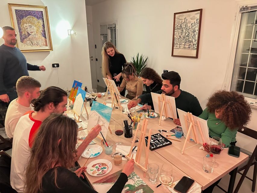 Rome: Painting Class with Unlimited Wine - The Vibe and Atmosphere