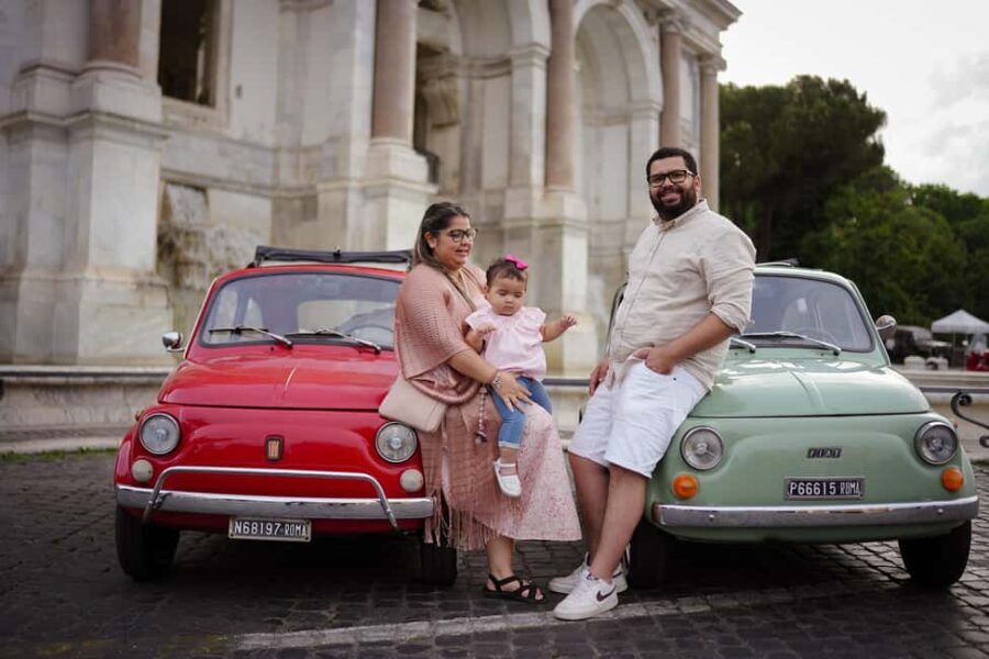 Rome: Photography service with Classic car fiat 500 - What to expect during the tour