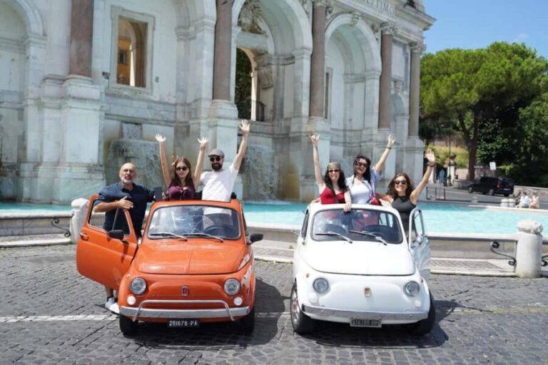 Rome: Photography service with Fiat500(1960s)Vintage Car - The Fiat 500 Experience: Style Meets Comfort