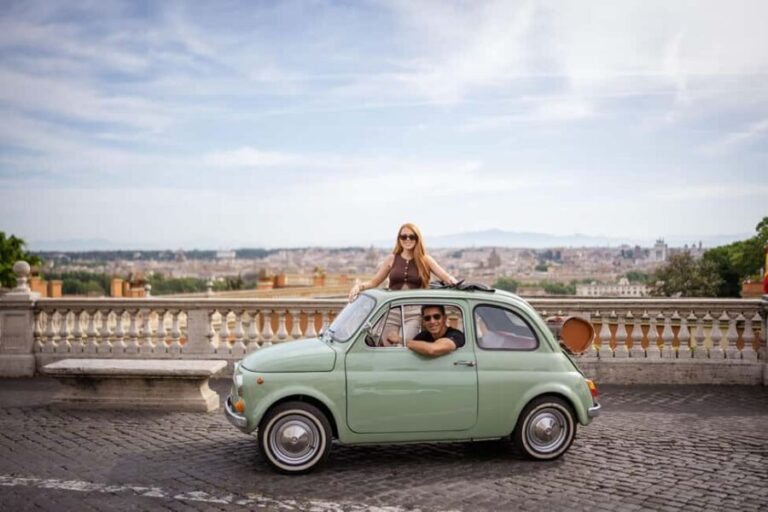 Rome: Photoshoot Service with Vintage Fiat 500 - The Itinerary and Highlights